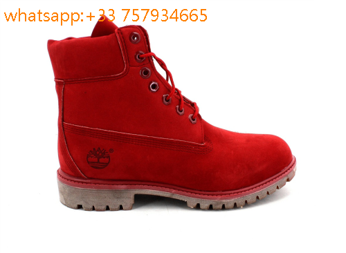 timberland homme rouge